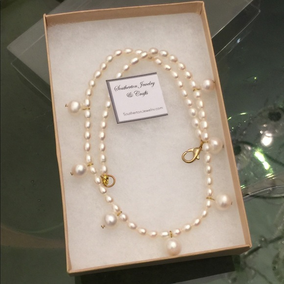 SJC ‘White’ Freshwater Pearl Necklace - Picture 2 of 6